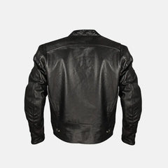 Cafe Racer Leather Biker Jacket