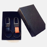 real leather keychain for men