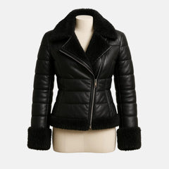 Fur Coat Aviator Jacket Women