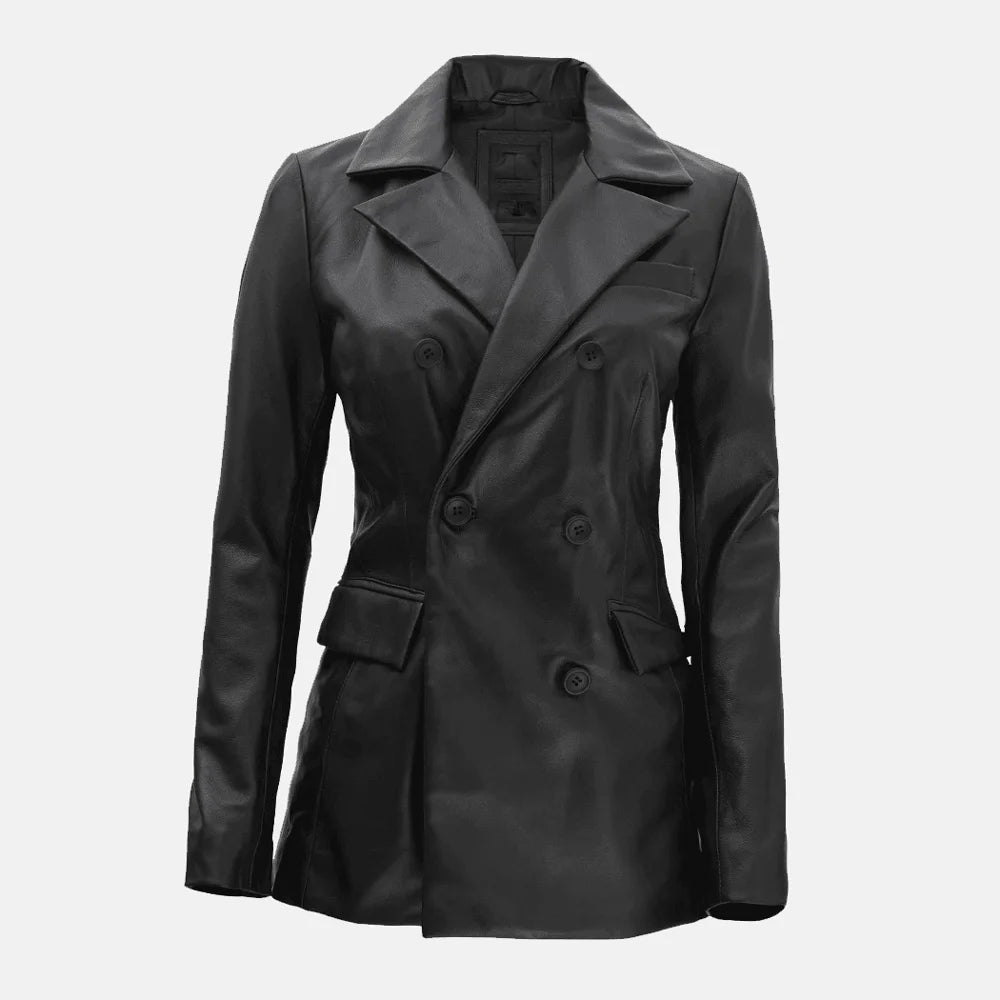 Esme Echelon Women's Leather Blazer Jacket