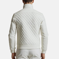 Quilted Slim Fit Quilted Leather Jacket
