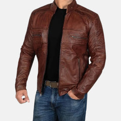 Men’s Leather Biker Jacket