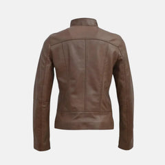 Isolde Women’s Mandarin Collar Biker Jacket