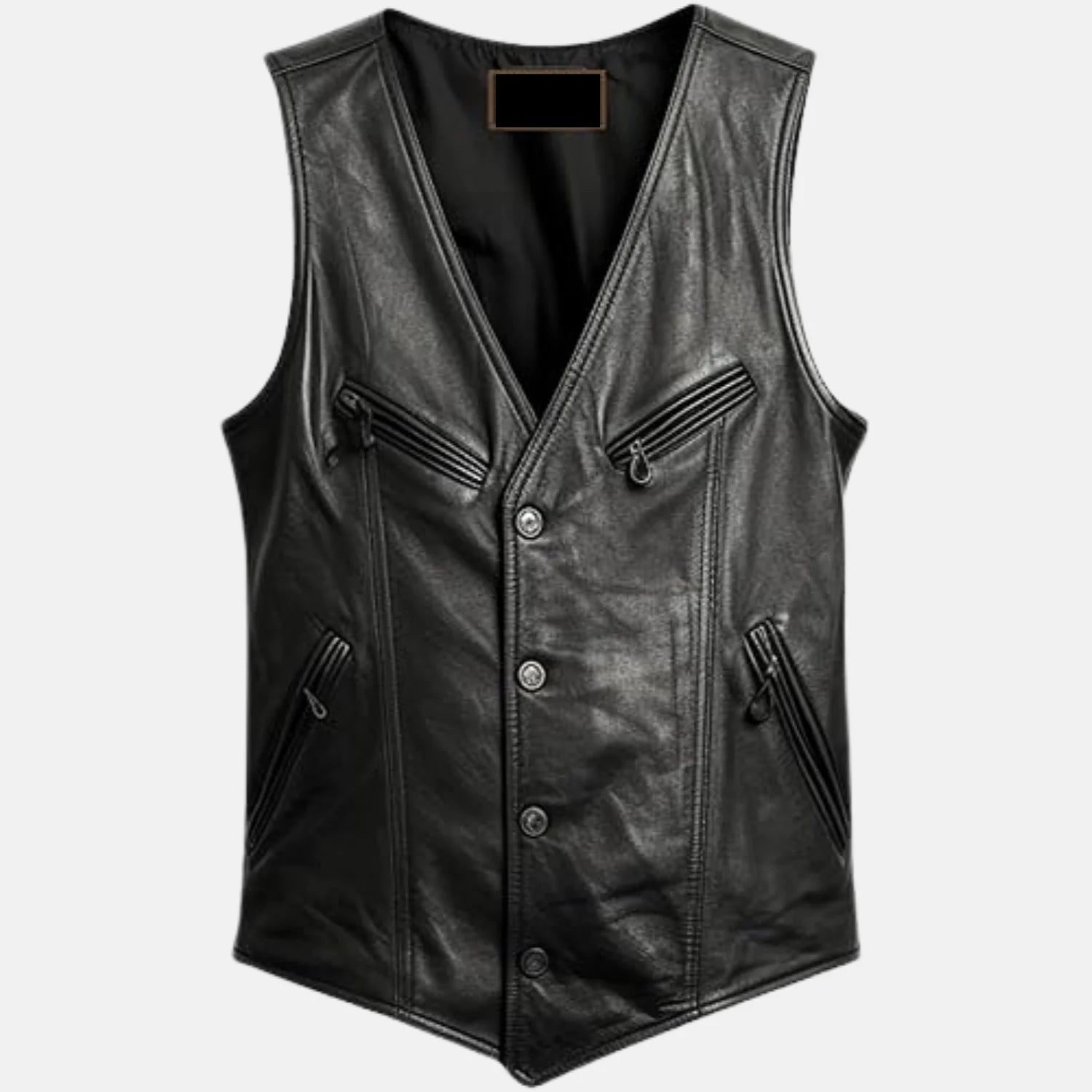 Cowboy Western style Leather Vests