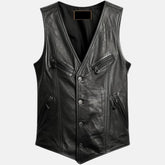 Cowboy Western style Leather Vests