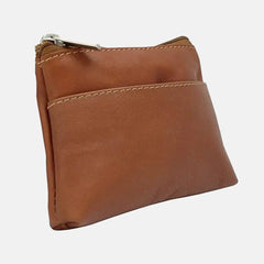 mens leather zipper wallet