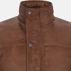 Puffer Padded Men's Leather Vest