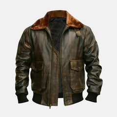Aviator Pilot RAF B3 Flying Bomber Leather Jacket