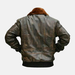 Aviator Pilot RAF B3 Flying Bomber Leather Jacket