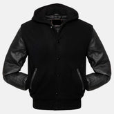 Bomber Jacket with Hood Mens Varsity Jackets