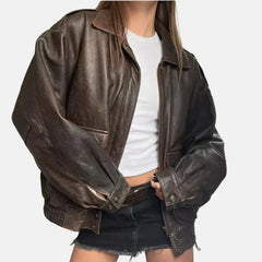 Women Bomber Flight Jacket
