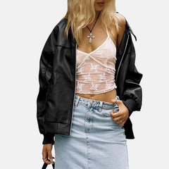 Ladies Leather Bomber Jacket | leather bomber jacket