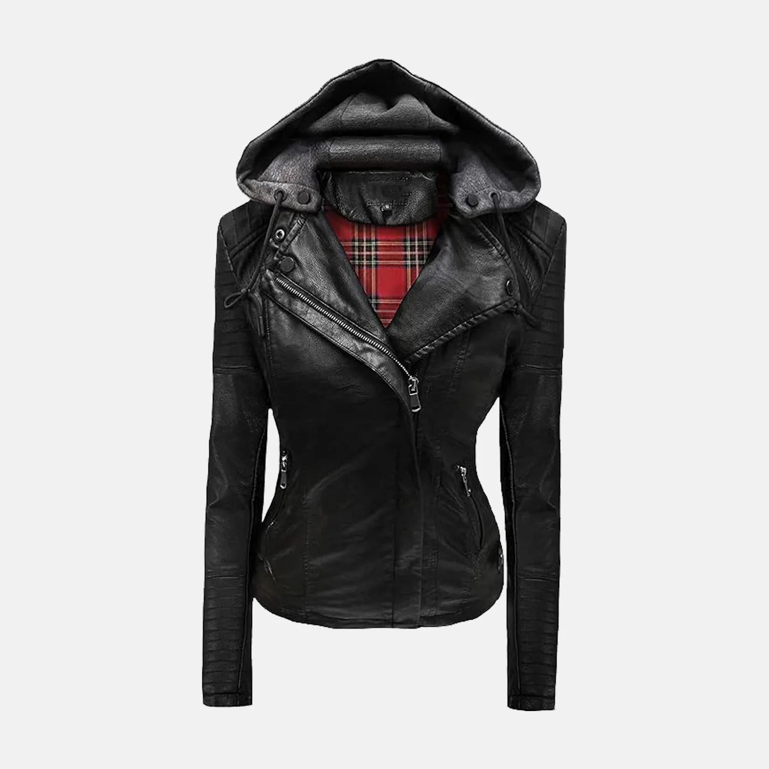 Luxoria Leather Bomber Jacket for women