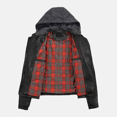 Luxoria Leather Bomber Jacket for women