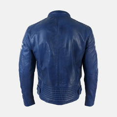 Alaric Mens Real Leather Bomber Jacket