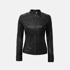 Ariene Leather Biker Jacket | Women's biker jacket