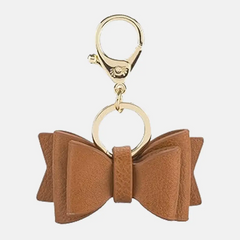 Bow Leather Keychain