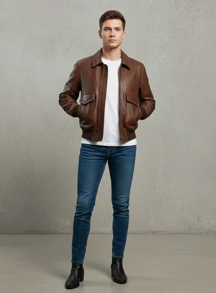 Leather Flight Jacket
