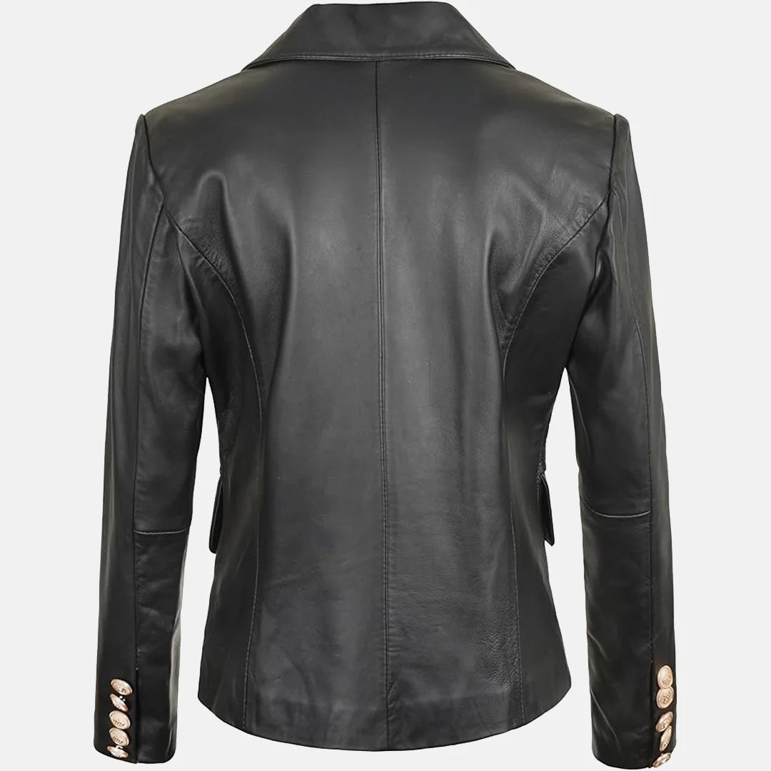 Glamour Leather Blazer Jacket