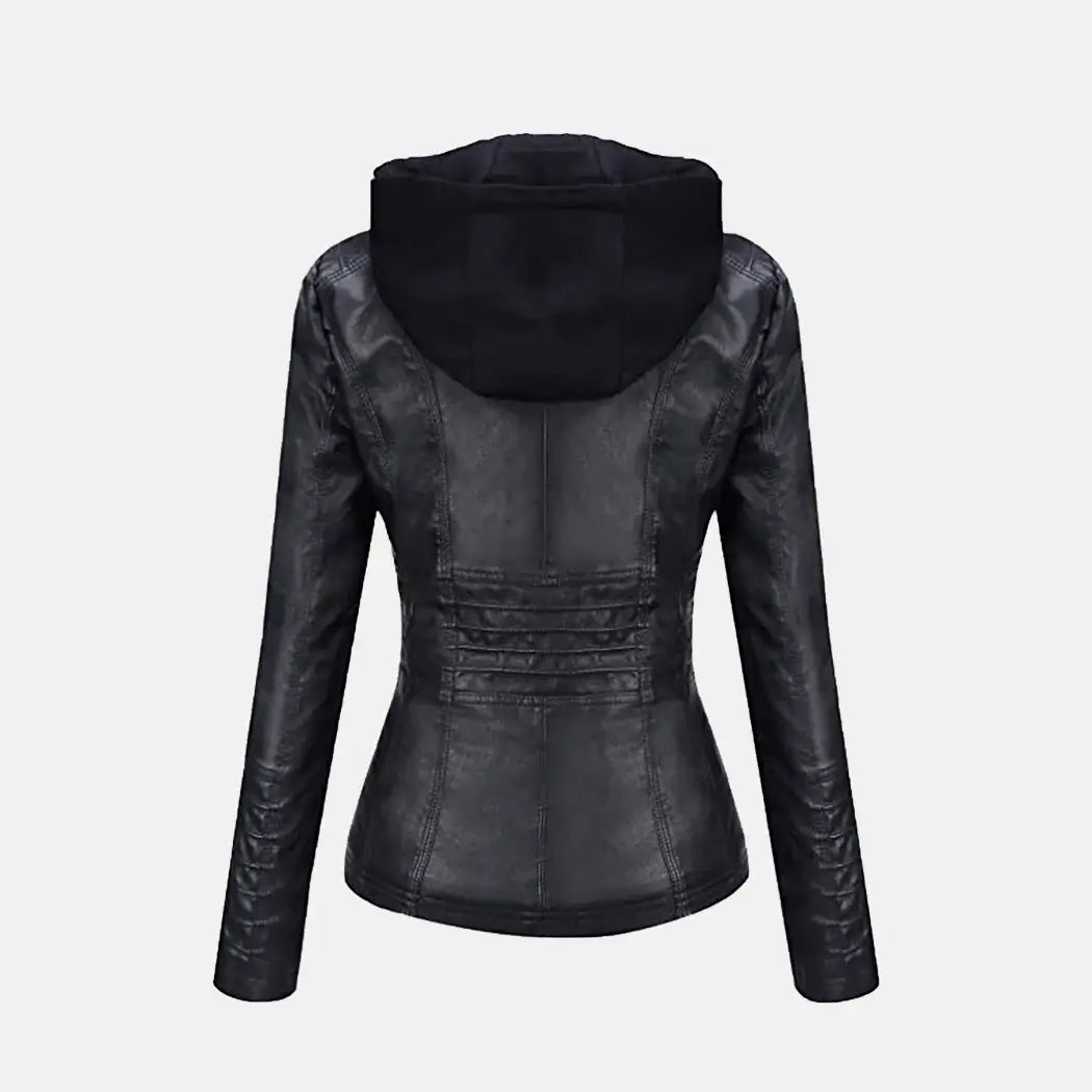 ÉPINE leather lady jacket black Lennox-Lynx-Female-Leather-