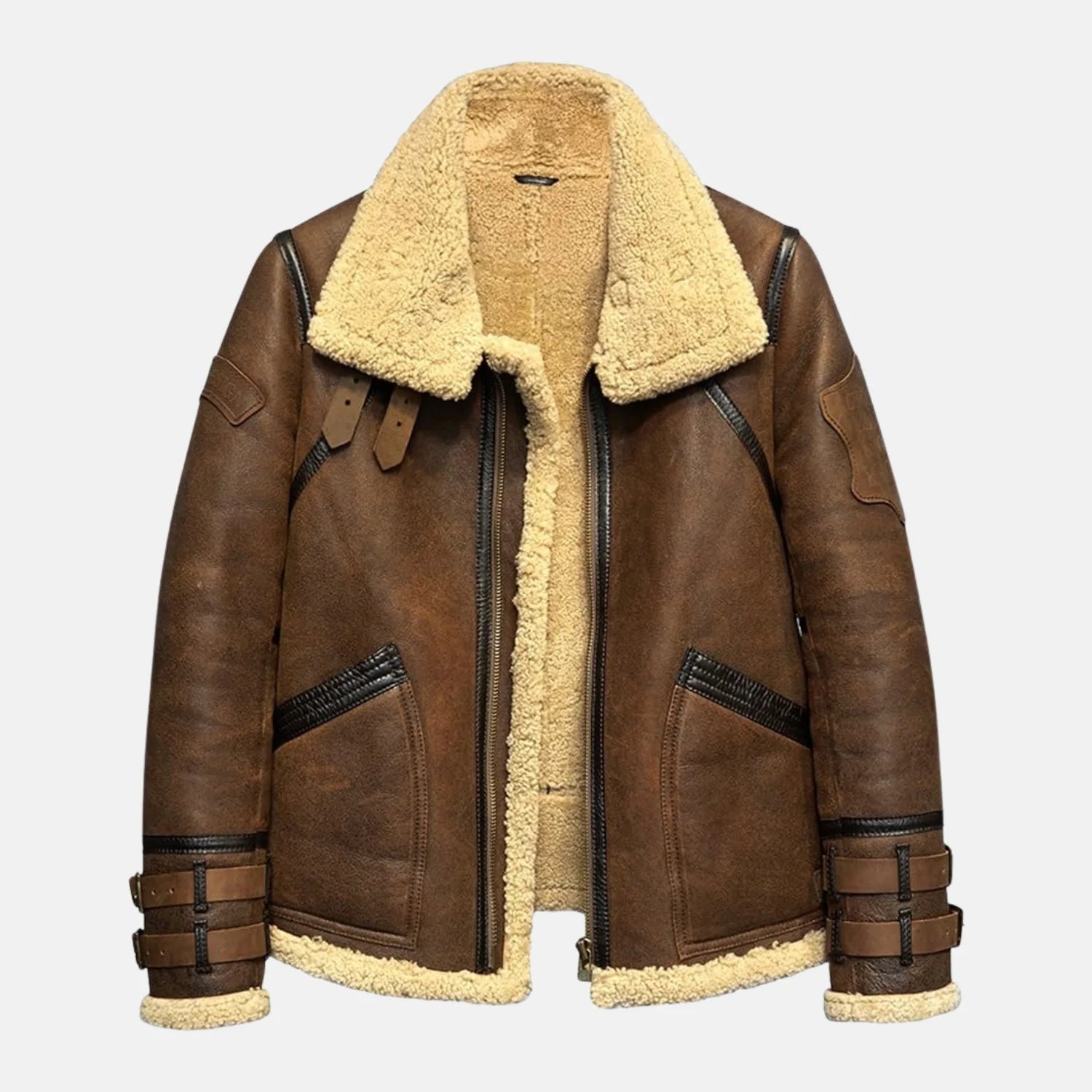 Men’s B2 Aviator Shearling Leather Aviator Jacket