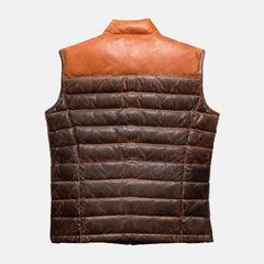 Raven Robes Mens Leather Motorcycle Vest