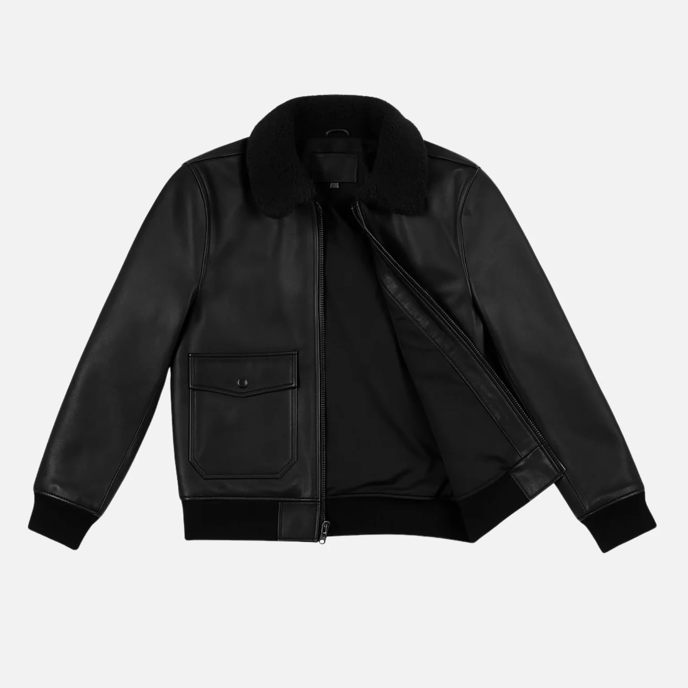 ジャケット・アウター vintage learher bomber jacket black Vintage Leather Works Leather Jacket XL Patchwork Bomber Black