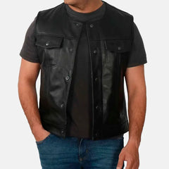 Urbanite Western Mens Leather Vest