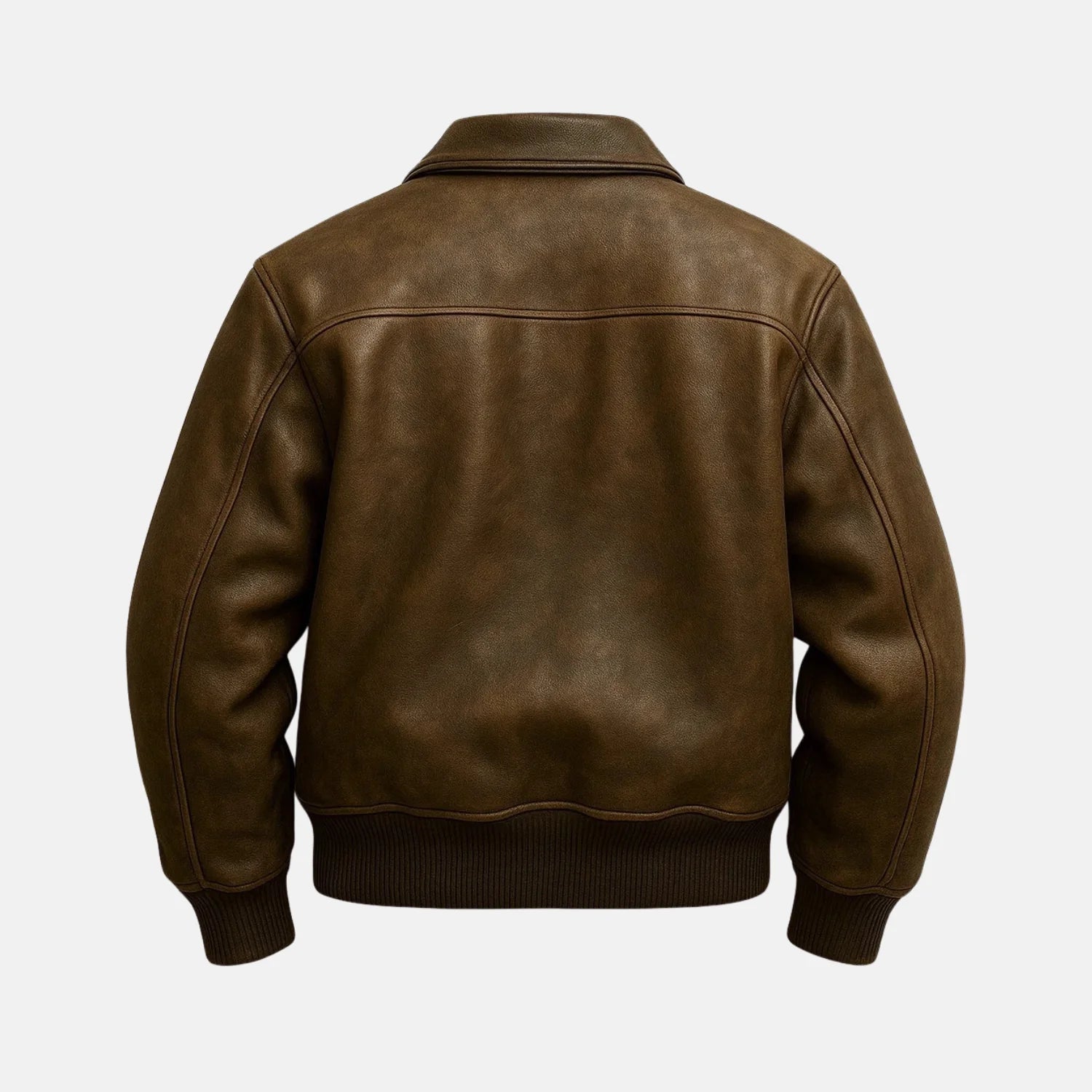 Zerano Vintage Men's Aviator Flight Coat Retro Bomber Jacket
