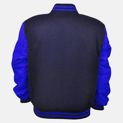 Leather Sleeve and Wool Men's Varsity Jacket