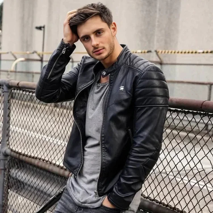 leather jacket | black leather jacket